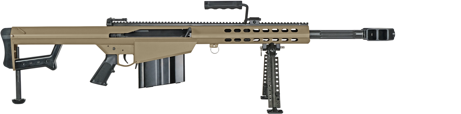 Barrett 50 BMG Rifle finished in Coyote M17 Tan