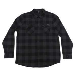 FLANNEL SHIRT, CHARCOAL/BLACK
